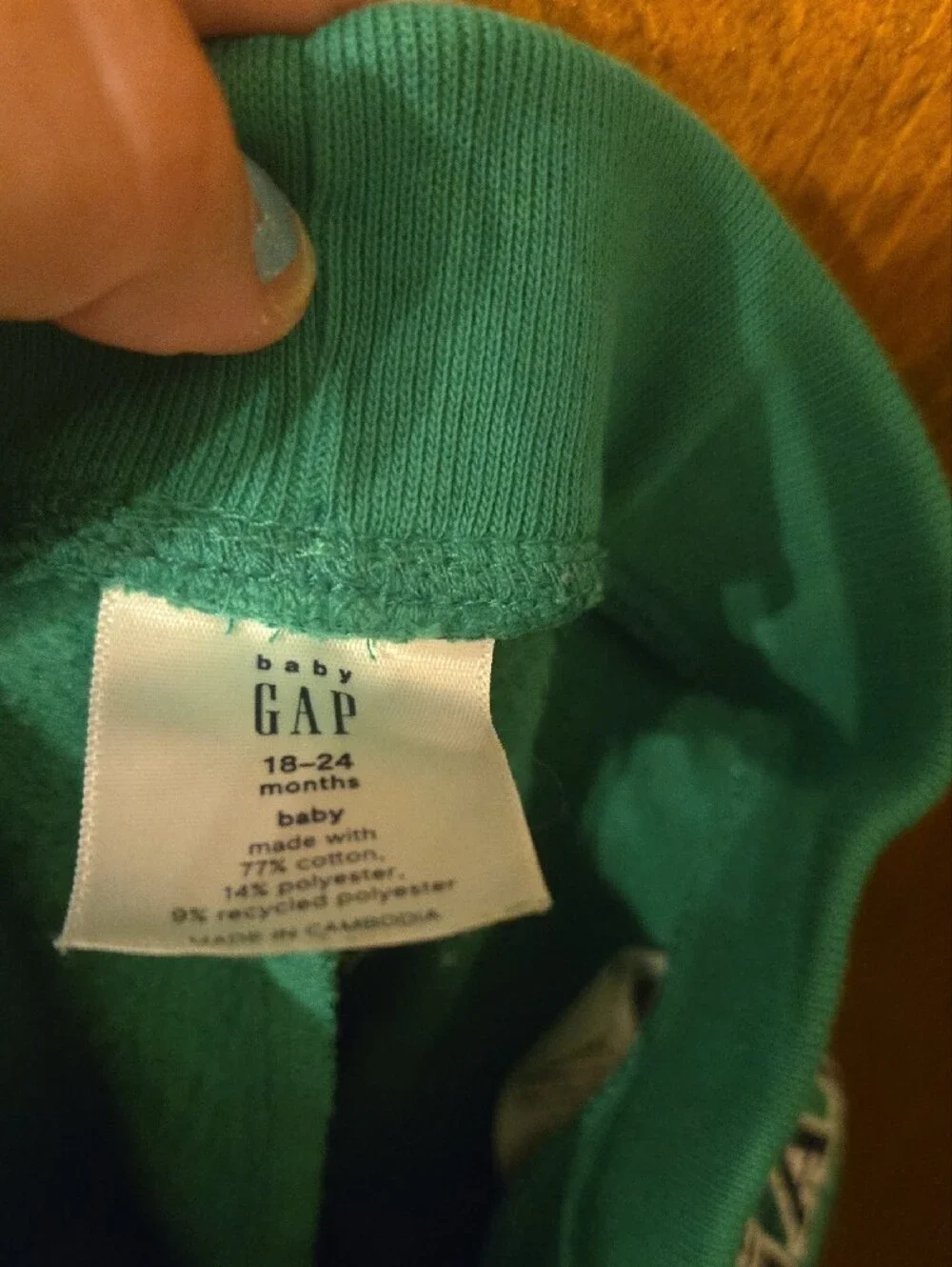 GAP Green Construction-Print Hoodie & Jogger Set